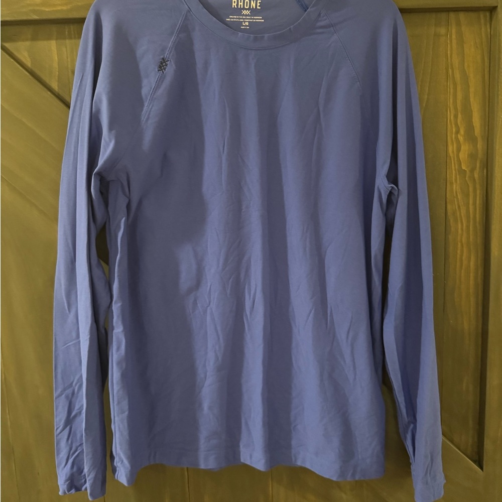 Rhone Reign Men's Long Sleeve Shirt Large Royal Blue